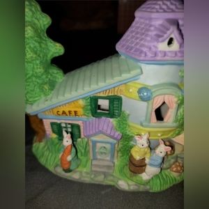 Schmid Cottontale Cottages - Carrot Cafe Easter decor bunny rabbit egg